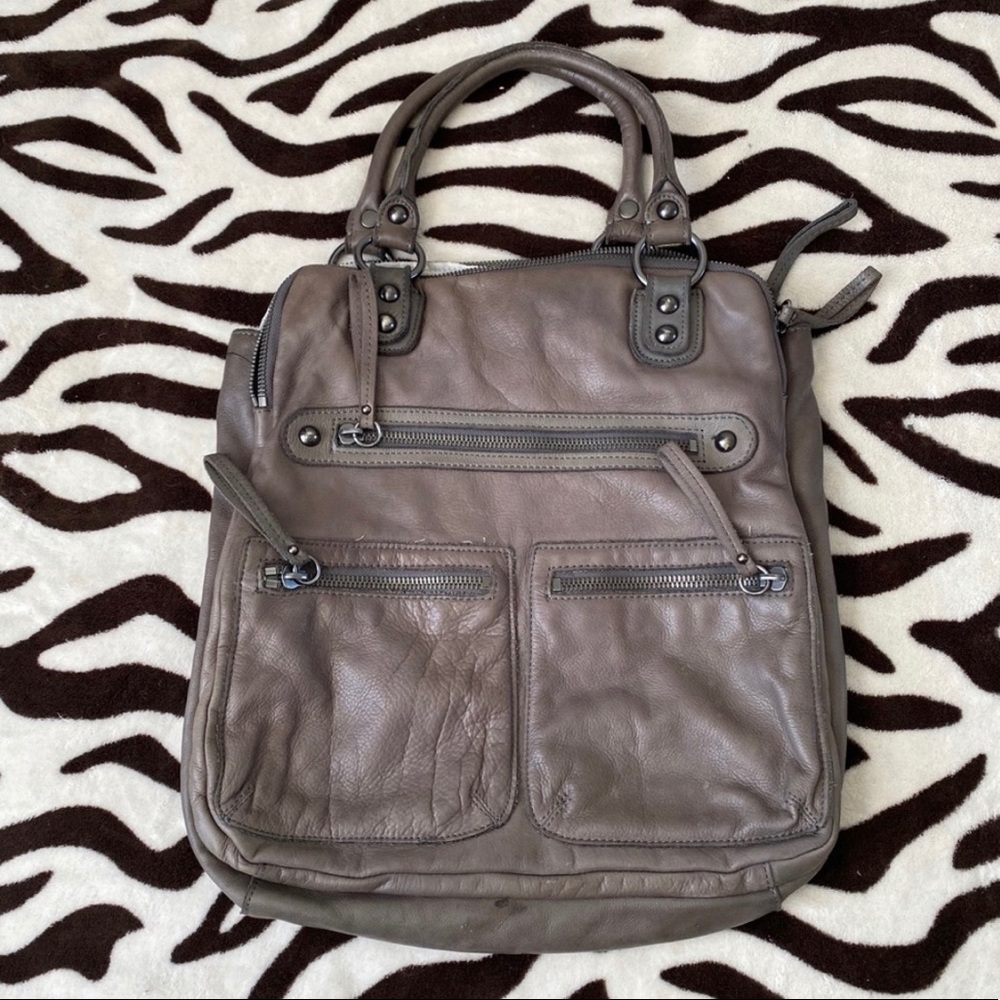 LINEA PELLE Dylan vintage tote handbag